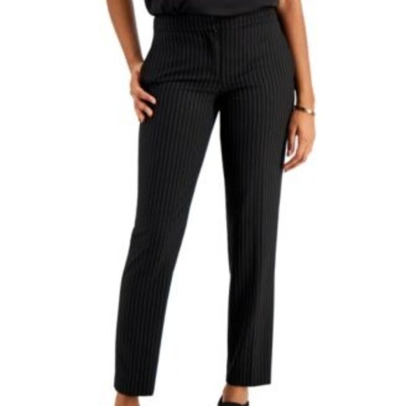 Bar III Pants - NWT Bar III Pinstripe Skinny Pants Black/ivory